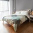 Tan And Teal Quatrefoil Duvet Cover