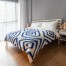 Indigo Geometric Duvet Cover