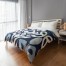 Navy Ikat Twin Duvet Cover
