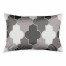 Grey Quatrefoil Sham