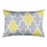 Yellow And Grey Quatrefoil Sham