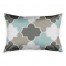 Tan And Teal Quatrefoil Sham