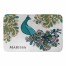 Peacock Prance 34x21 Personalized Bath Mat