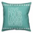 Love is a Four Legged Word 18x18 Faux Suede Throw Pillow
