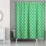 Preppy Green Circles 71x74 Shower Curtain