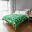 Preppy Green Triangle Duvet Cover