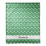 Preppy Green Geo Cube 50x60 Personalized Throw Blanket