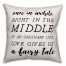 Fairytale Quote Black and White  18x18 Faux Suede Throw Pillow