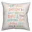 Big Dreams and Loud Actions Inspirational 18x18 Faux Suede Throw Pillow