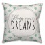 Follow Your Dreams Green Swiss Crosses 18x18 Faux Suede Throw Pillow