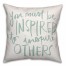 Inspire Others 18x18 Faux Suede Throw Pillow