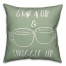 Grab a Cup and Snuggle Up 18x18 Faux Suede Throw Pillow