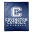 Cov Cath Blue and White 50x60 Throw Blanket