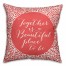 A Beautiful Place Together Coral 18x18 Faux Suede Pillow