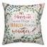 Springtime Sentiment 18x18 Faux Suede Pillow
