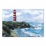 Painted Red Lighthouse 36x24 Canvas