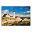 Lighthouse on Rocky Coast 36x24 Canvas