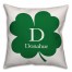 Family Clover 18x18 Personalized Throw Pillow
