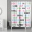 Verb Fun 71x74 Shower Curtain