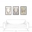Antlers 20x30 Black Framed Canvas Set