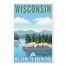 Wisconsin Travel  Poster 24x36 Canvas