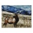 Painterly Mountain Elk 40x30 Canvas