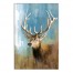 Watercolor Drippy Deer 24x36 Canvas