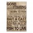 Fishing Rules 20x30 Canvas