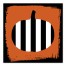 Stripe Pumpkin 16x16 Canvas Wall Art