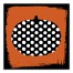 Polka Dot Pumpkin 16x16 Canvas Wall Art