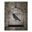 Spooky Bird Cage 16x20 Canvas Wall Art
