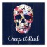 Creep It Real Floral Skull 16x16 Canvas Wall Art