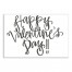 Happy Valentine's Day 24x16 Canvas Wall Art