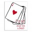 Love and be Loved Cards 8x10 Canvas Wall Art