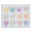 Candy Heart Sayings 10x8 Canvas Wall Art