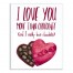 Love More Than Chocolate 8x10 Canvas Wall Art