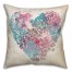 Heart of Patterns Throw Pillow