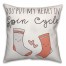 Heart Spin Cycle Throw Pillow