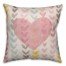 Pastel Watercolor Hearts Throw Pillow