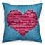 Word Heart Throw Pillow