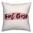 Girl Boss 18x18 Throw Pillow