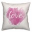 Watercolor Love 18x18 Throw Pillow