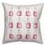 Glam Nail Polish 18x18 Throw Pillow