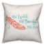 Run Wild and Barefoot and Free 18x18 Throw Pillow