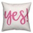 Yes! 18x18 Throw Pillow