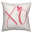 XO 18x18 Throw Pillow