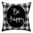 Be Happy 18x18 Throw Pillow