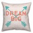 Dream Big 18x18 Throw Pillow