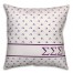 Sigma Sigma Sigma Triangle Pattern 18x18 Pillow