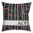 Alpha Omicron Pi Chevron Pattern 18x18 Pillow